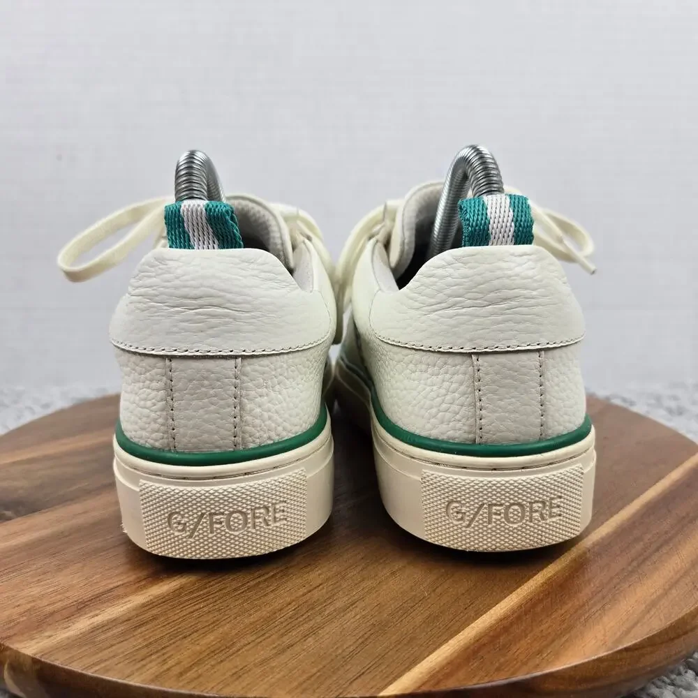G/Fore G4 Womens 6 Kiltie Disruptor White Green Leather Spikeless Golf Shoe